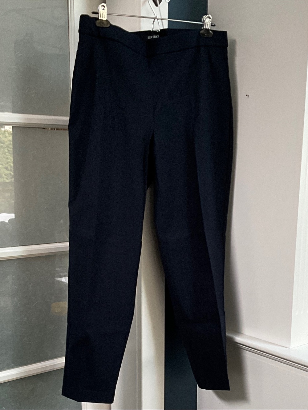 Ellen Tracy Womens Navy Dress Pants